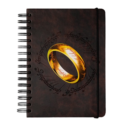 CUADERNO TAPA FORRADA A5 EL SEÑOR DE LOS ANILLOS