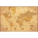 POSTER MAPA MUNDO ES VINTAGE