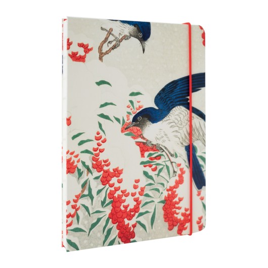 CUADERNO ENCUADERNACION ARTESANAL A5 JAPANESE FLYCATCHERS KOKONOTE