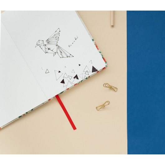 CUADERNO ENCUADERNACION ARTESANAL A5 JAPANESE FLYCATCHERS KOKONOTE