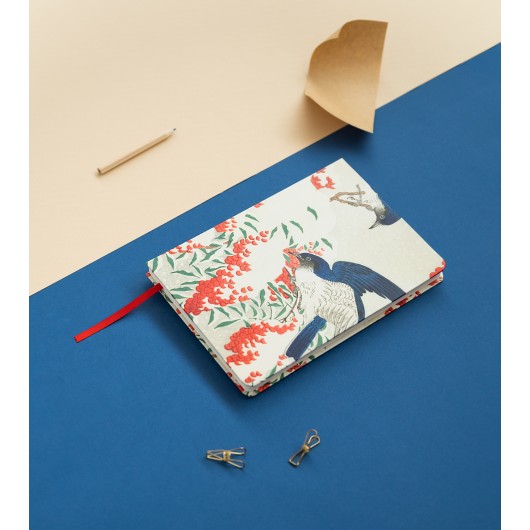 CUADERNO ENCUADERNACION ARTESANAL A5 JAPANESE FLYCATCHERS KOKONOTE