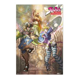POSTER JOJOS BIZARRE ADVENTURE JOSEPH JOESTAR & CAESAR ZEPPELI