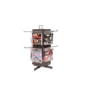 EXPOSITOR MERCHANDISING SOBREMESA 6 CARAS GIRATORIO NEGRO