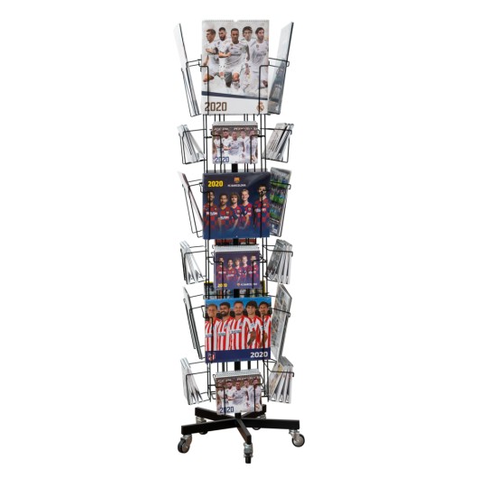 EXPOSITOR CALENDARIOS GIRATORIO 4 CARAS 12+12 - 30X30 + DELUXE