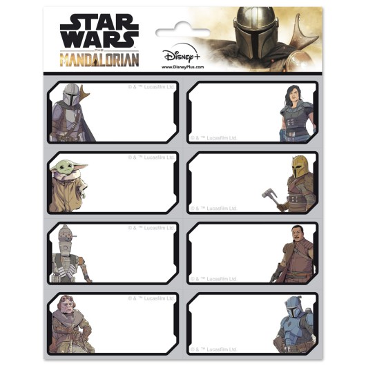 ETIQUETAS ADHESIVAS THE MANDALORIAN