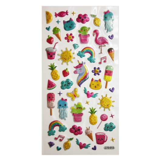 PEGATINAS TWEENY FOAMY VERANO FANTASIA