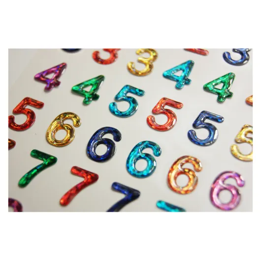PEGATINAS TWEENY FOAMY NUMEROS BRILLO