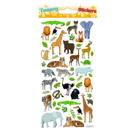 PEGATINAS TWEENY FOAMY ANIMALES AFRICANOS