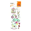 PEGATINAS SCENY SCRAP & DECO CARRUSEL RELIEVE