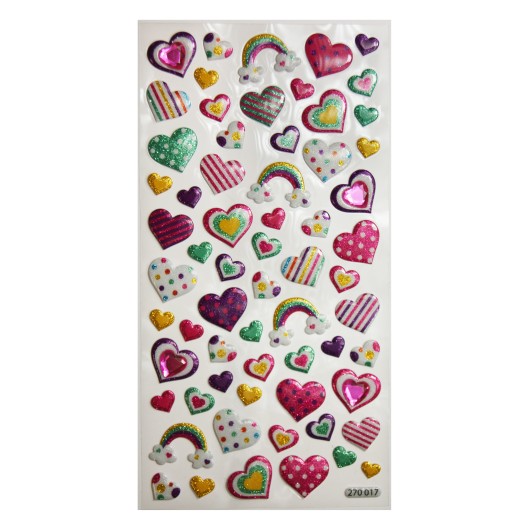PEGATINAS TWEENY FOAMY CORAZONES ALEGRES