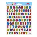 PEGATINAS CLASSY 3D LETRAS Y NUMEROS GLITTER