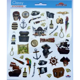PEGATINAS CLASSY PIRATAS GLITTER