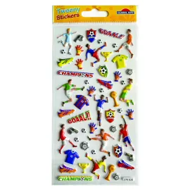 PEGATINAS TWEENY FOAMY FUTBOL GLITTER