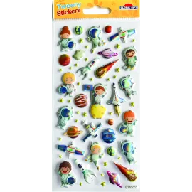 PEGATINAS TWEENY FOAMY ASTRONAUTAS HOLOGRAFICO