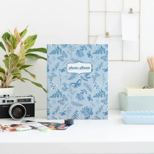 ALBUM FOTO 304 BOLSILLOS 13X20 CM BLUE BOTANY