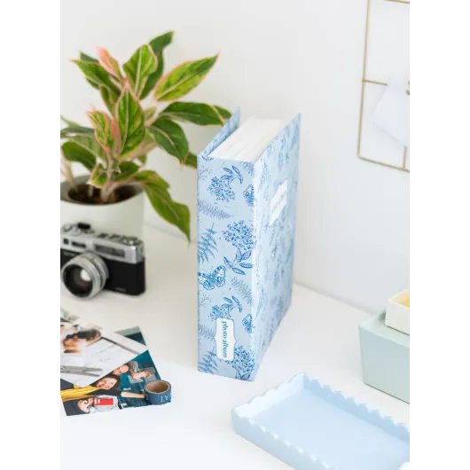 ALBUM FOTO 304 BOLSILLOS 13X20 CM BLUE BOTANY