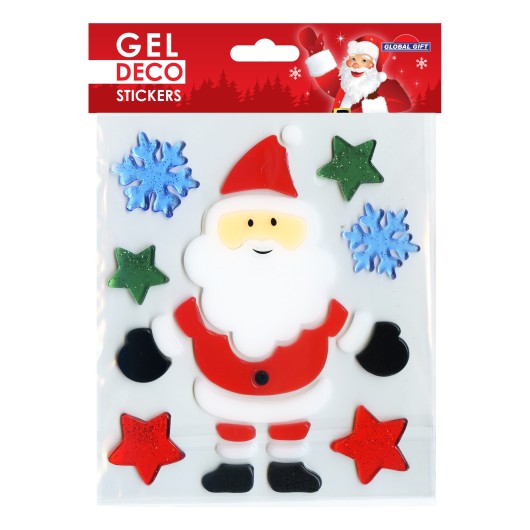 AUTOCOLANTES DE GEL DECO NATAL PAI NATAL ESTRELAS