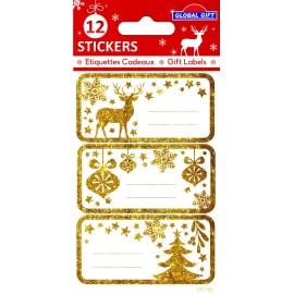 ETIQUETAS DE NATAL PURPURINA