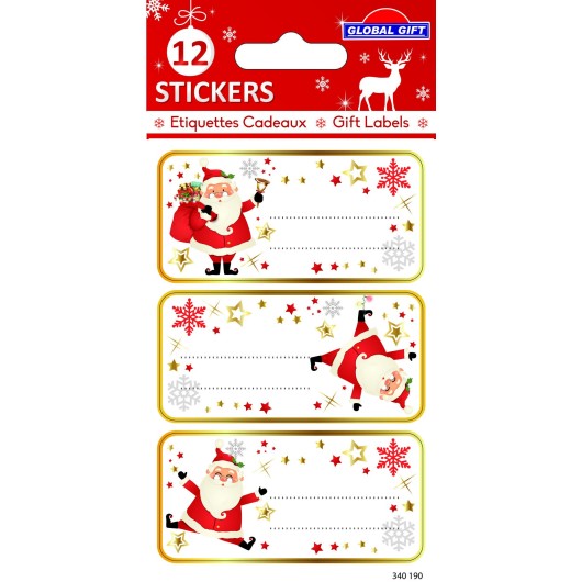 ETIQUETAS DE NATAL PAPA NOEL