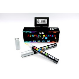 MARCADOR DE TINTA ACRÍLICA PRATA 25 S110