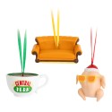 KIT DE 3 ENFEITES DE NATAL FRIENDS- PERU, SOFA E CANECA CENTRAL PERK