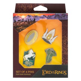 SET DE 4 PINS EL SEÑOR DE LOS ANILLOS 2