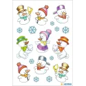AUTOCOLANTES DECORAÇÃO BONECO DE NEVE