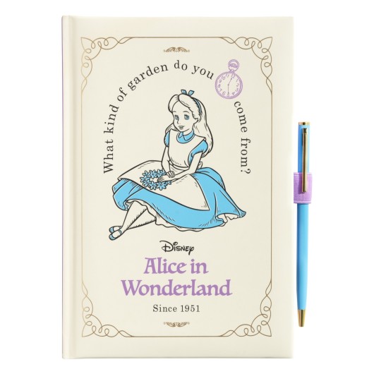 CADERNO PREMIUM A5 COM ESFEROGRÁFICA DISNEY ALICIA NO PAIS DAS MARAVILHAS