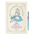 CADERNO PREMIUM A5 COM ESFEROGRÁFICA DISNEY ALICIA NO PAIS DAS MARAVILHAS
