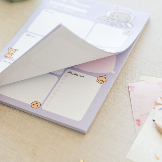 BLOCO PLANIFICADOR DIÁRIO A5 PUSHEEN MOMENTS