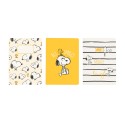 PACK 3 CADERNOS A6 SNOOPY LAZY DAYS