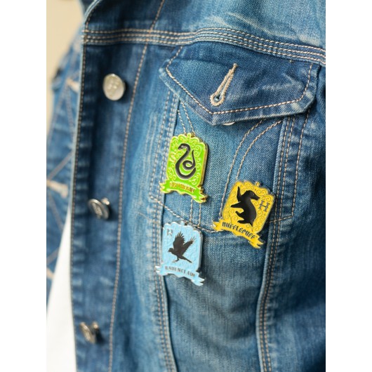 CONJUNTO DE 4 PINS HARRY POTTER - CASAS DE HOGWARTS