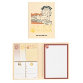 BLOCO DE NOTAS ADESIVAS  HARRY POTTER PLATAFORMA 9 3/4