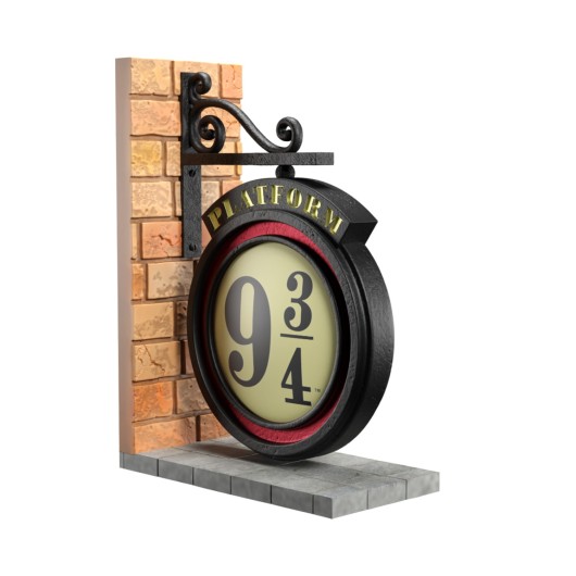 SUPORTES DE LIVROS HARRY POTTER PLATAFORMA 9 3/4