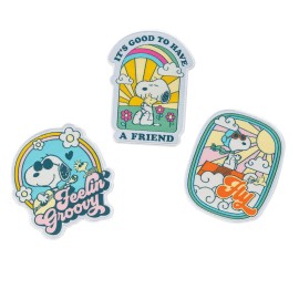 CONJUNTO DE 3 PARCHES SNOOPY