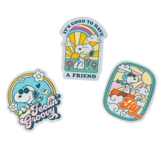 CONJUNTO DE 3 PARCHES SNOOPY
