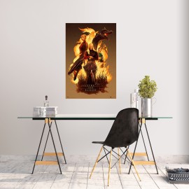 POSTER A GUERRA DOS TRONOS A CASA DO DRAGÃO FIRE AND BLOOD 2