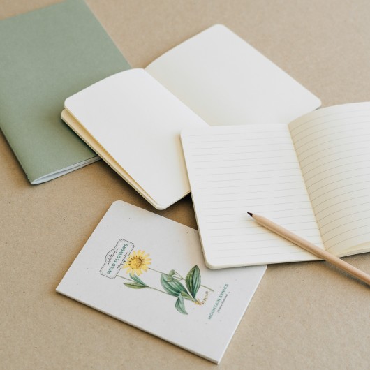 PACK 3 CADERNOS A6  WILD FLOWERS