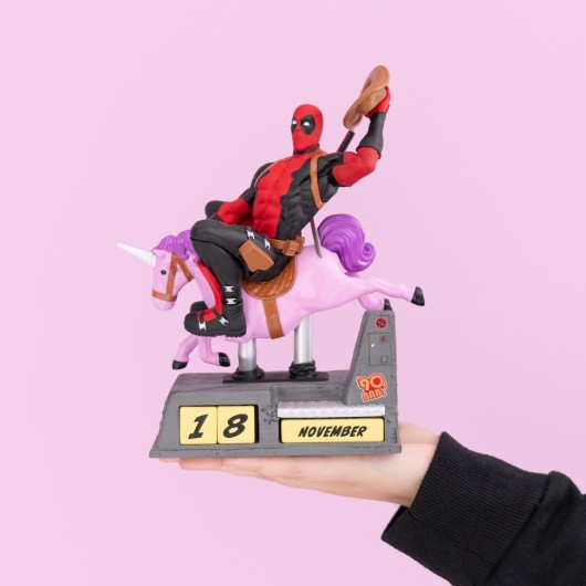 CALENDÁRIO PERPÉTUO 3D MARVEL DEADPOOL