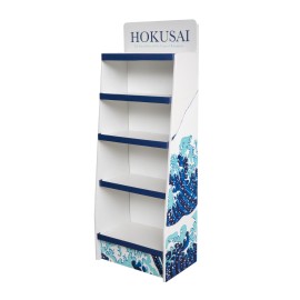 EXPOSITOR 1/4 PALET CARTON 5 BALDAS HOKUSAI SIN MERCANCIA