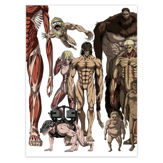 CONJUNTO MINIPOSTERS ATTACK ON TITAN