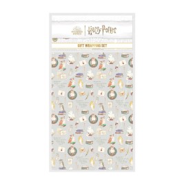 CONJUNTO DE PAPEL DE PRESENTE HARRY POTTER