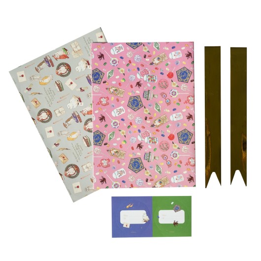 CONJUNTO DE PAPEL DE PRESENTE HARRY POTTER