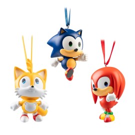SET DE 3 ADORNOS DE NAVIDAD SONIC