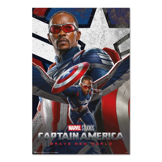 POSTER MARVEL CAPITÃO AMÉRICA BRAVE NEW WORLD