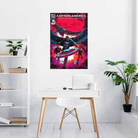 POSTER MARVEL CAPITÃO AMÉRICA BRAVE NEW WORLD COMIC 2