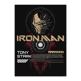 POSTER LUMINISCENTE MARVEL IRON MAN