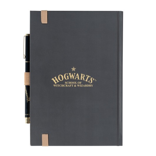 CADERNO PREMIUM A5 COM ESFEROGRÁFICA HARRY POTTER HOGWARTS