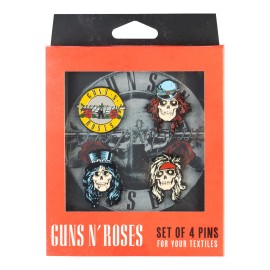 CONJUNTO DE 4 PINS GUNS N ROSES 2