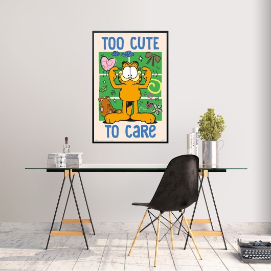 PÓSTER GARFIELD TOO CUTE TO CARE